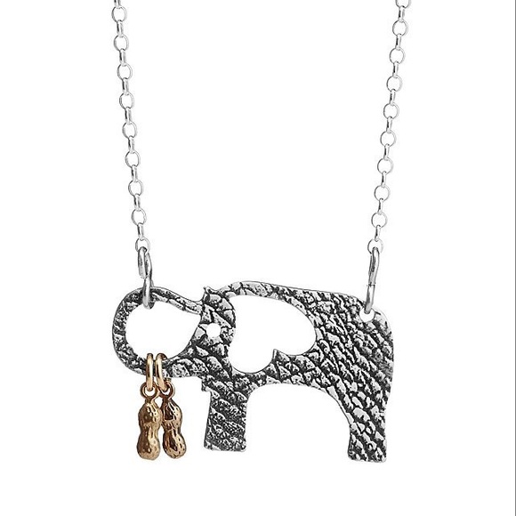 uncommon goods Jewelry - Uncommon Goods Elephant and little peanut necklace